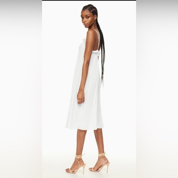 Wilfred Aritzia Aeneas White Midi  Dress xl - Picture 2 of 11